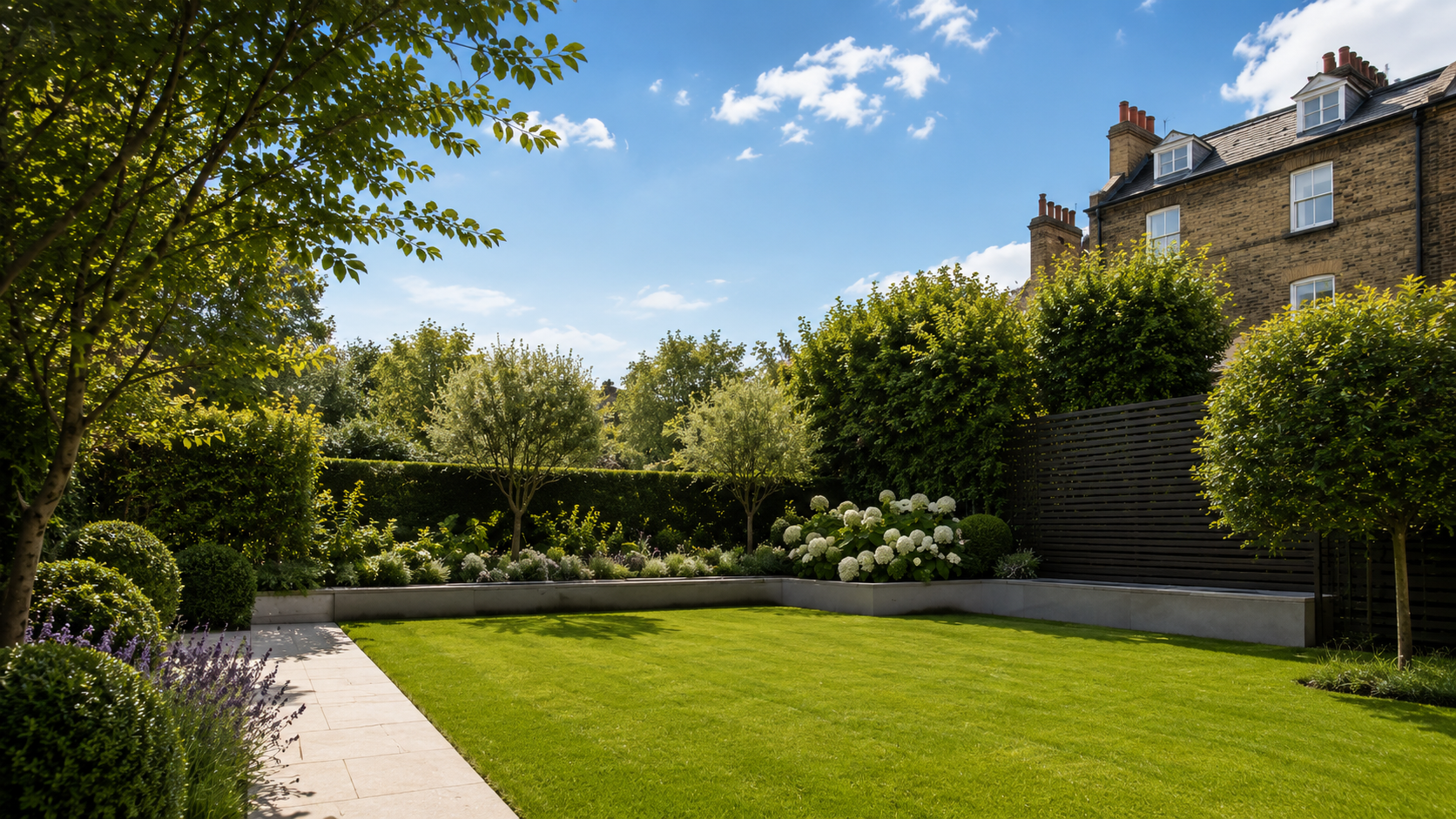 A private London garden maintained by Green Aspects
